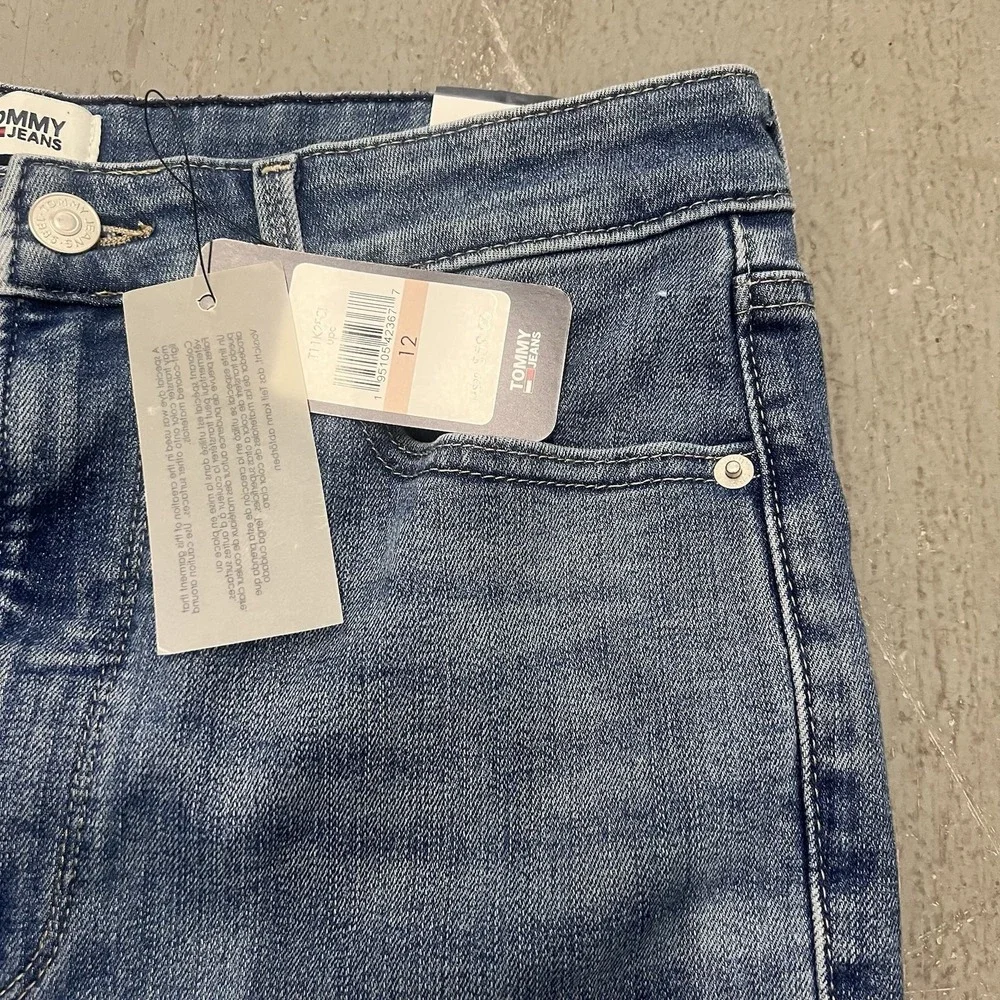 Tommy Hilfiger Women's  STRETCH HIGH RISE Signature‎ Curve Legging Jeans Size 12